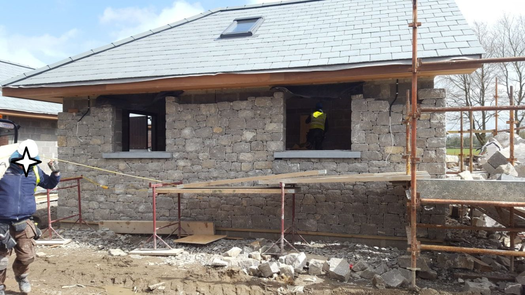 Soffit, the underside of the roof overhang, showcasing its ventilation and decorative features. First fix carpenter Dublin, Kildare, Wicklow